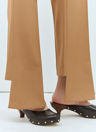 Chloé Boken-Heel Slim Pants Brown chl0257005