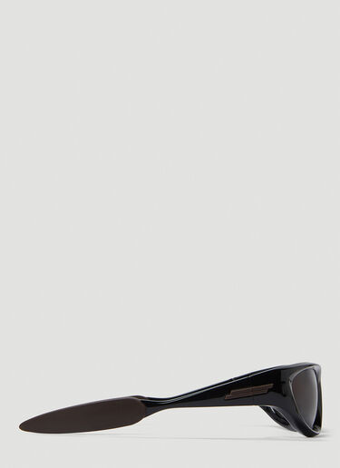 Cone Wraparound Sunglasses in Black - Bottega Veneta