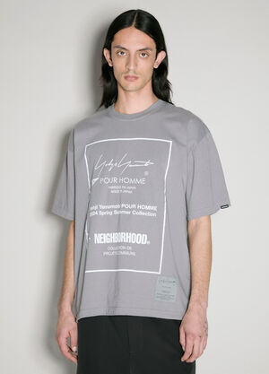 Yohji Yamamoto Logo Print T-Shirt Black yoy0158005