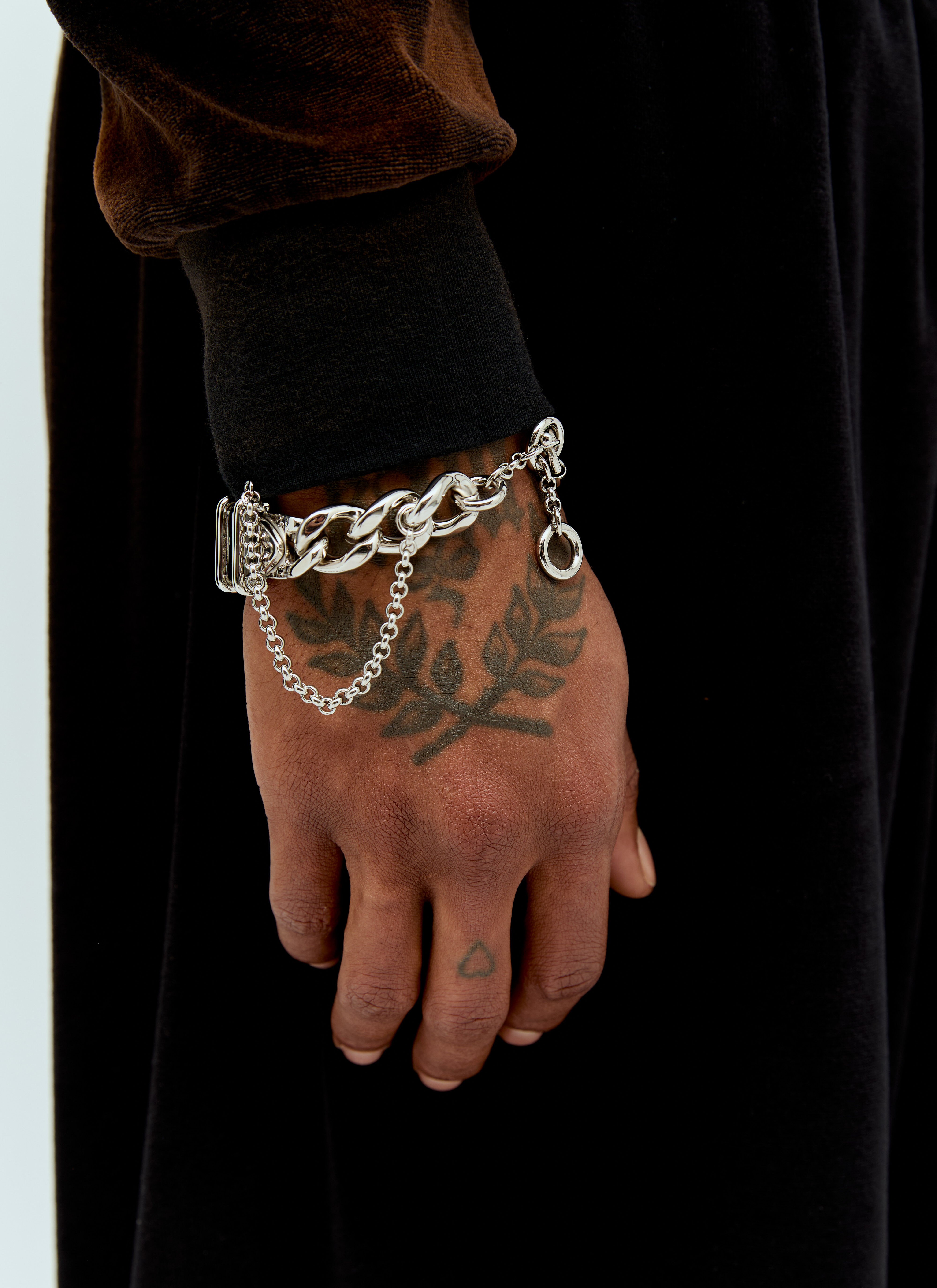 Vivienne Westwood 搭扣链条手链  银色 vww0356009