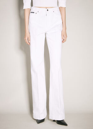 Dolce & Gabbana Flared Jeans White dol0257004