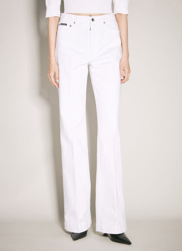 Dolce & Gabbana Flared Jeans White dol0257005