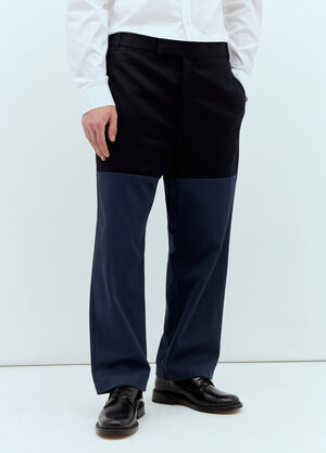 Yohji Yamamoto Unconstructed Combo Pants Black yoy0156007