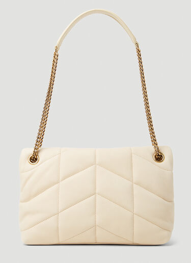 Saint Laurent Puffer Small Shoulder Bag Cream sla0252055