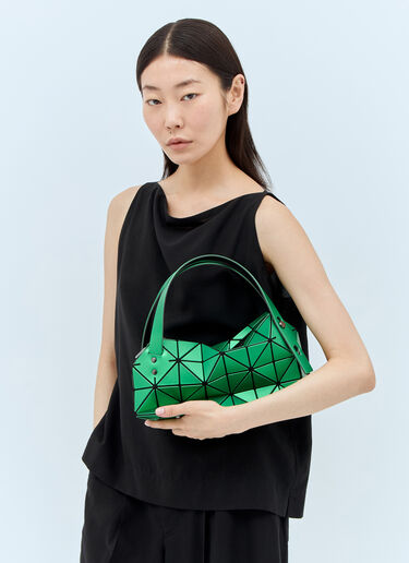 Bao Bao Issey Miyake スモールボストンハンドバッグ グリーン bao0257004