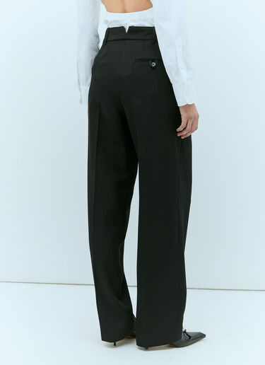 Jacquemus Black La Bomba high-rise trousers - size FR 36 Polyester