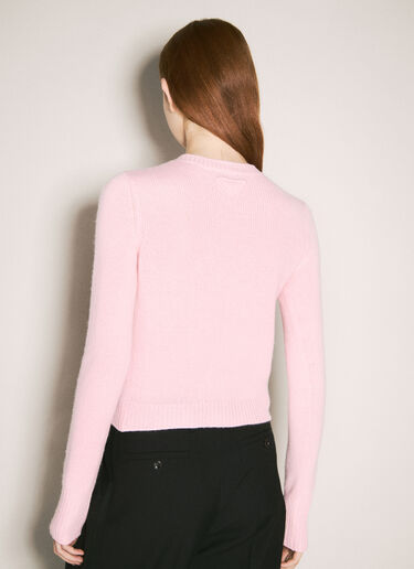 Prada Cashmere Cardigan Pink pra0258054