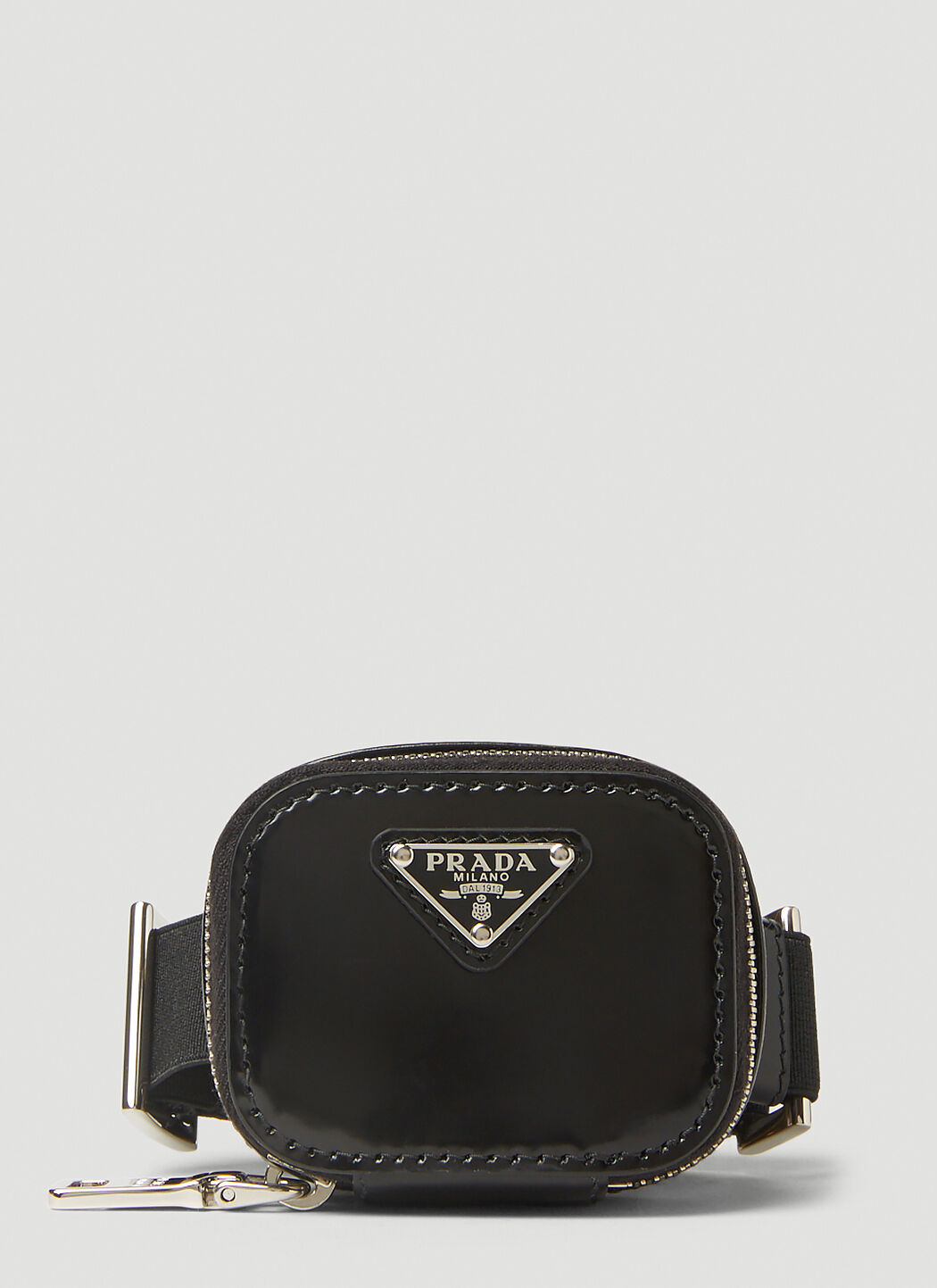 Prada Vitello Phenix Black Leather Gold Logo Camera Crossbody Bag – Queen  Bee of Beverly Hills