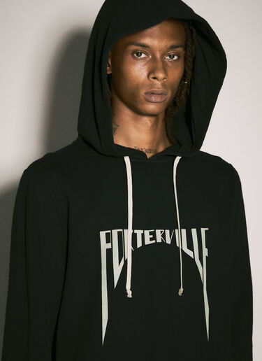 Rick Owens DRKSHDW Porterville Hooded Sweatshirt Black drk0158009