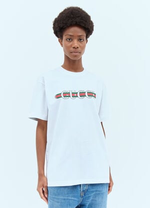 Jacquemus Logo Print T-Shirt White jac0258015
