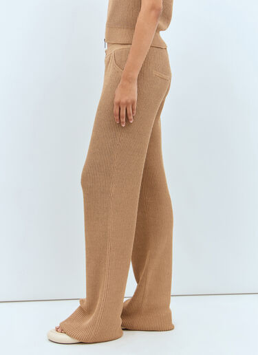 Aya Muse Aries Knit Pants Brown aym0257007