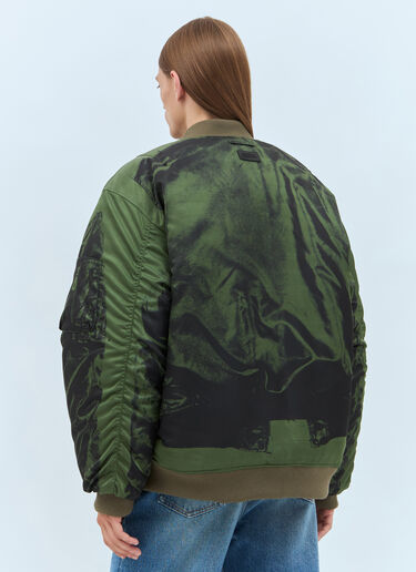 Jean Paul Gaultier Trompe L'Oeil Bomber Jacket Green jpg0357004