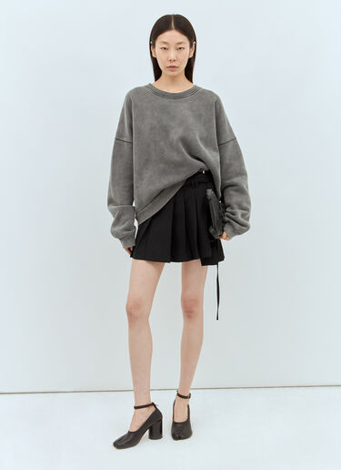 Acne Studios 褶裥迷你半裙  黑色 acn0257024