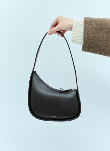 The Row Half Moon Shoulder Bag Brown row0255018