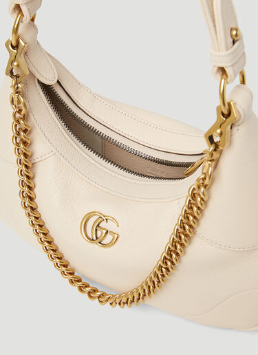 Gucci Aphrodite Embellished Leather Shoulder Bag - Cream - One Size