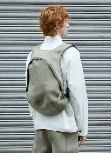 Massimo Osti Studio Alcantara® Mud Backpack Khaki mao0158009