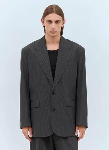 Acne Studios 细条纹西装外套  深灰色 acn0157024