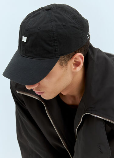 Acne Studios Metal Face-Patch Baseball Cap Black acn0157036