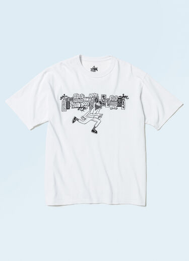 BEAMS BEAMS T x LN-CC T-Shirt With Artwork By ESOW White bms0158003