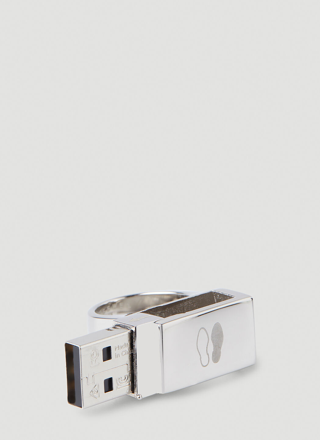 材質シルバーD'HEYGEREx Deewee USB Signet Ring（silver