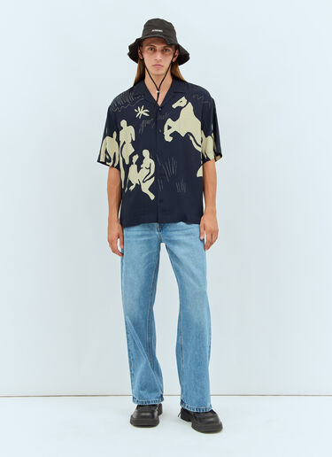 Jacquemus La Chemise Jean 衬衫 藏蓝色 jac0158002