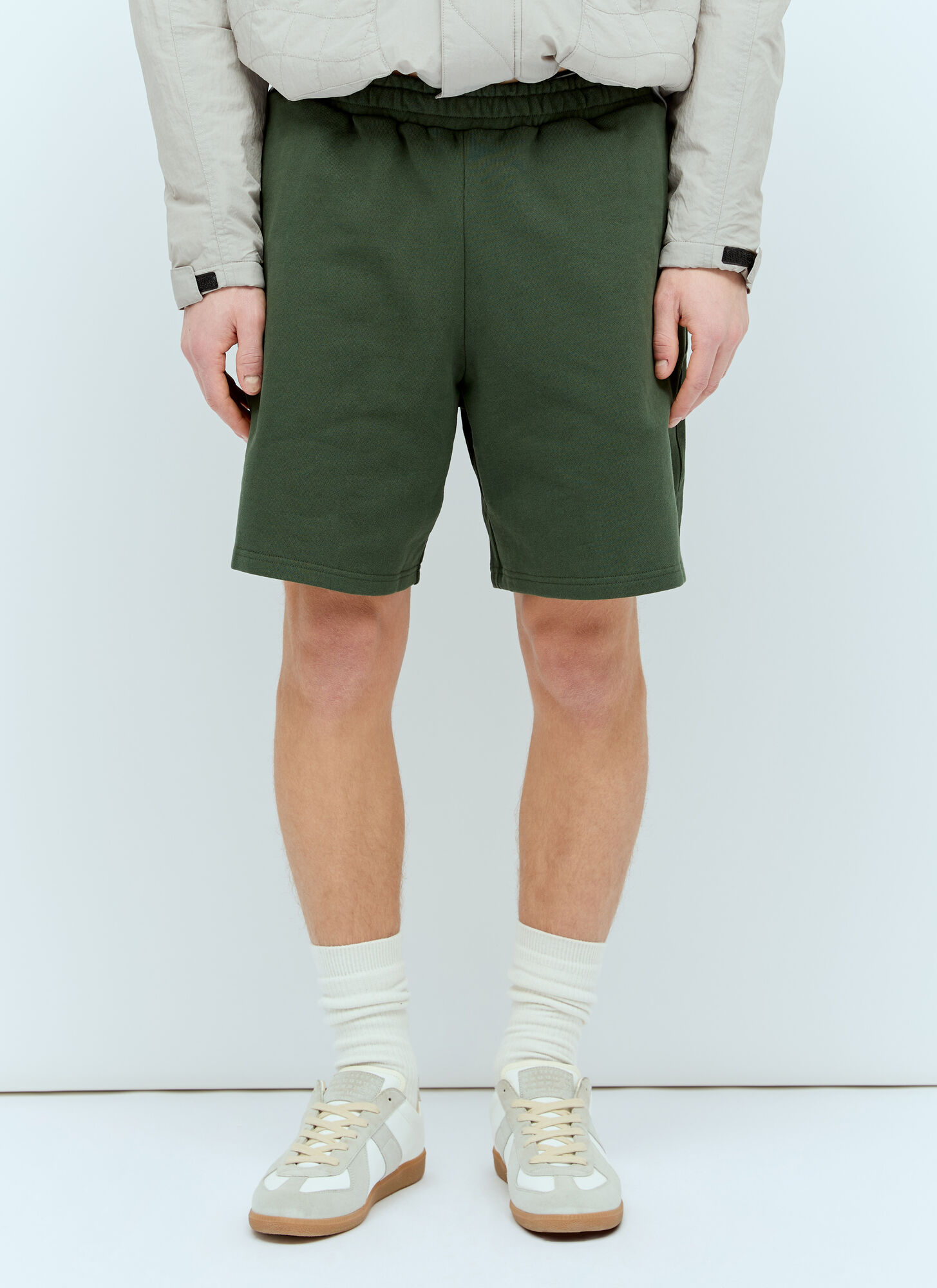 Shop Dime Classic French Terry Shorts In Green