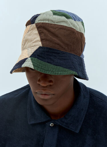 Engineered Garments Patchwork Bucket Hat Brown egg0156015