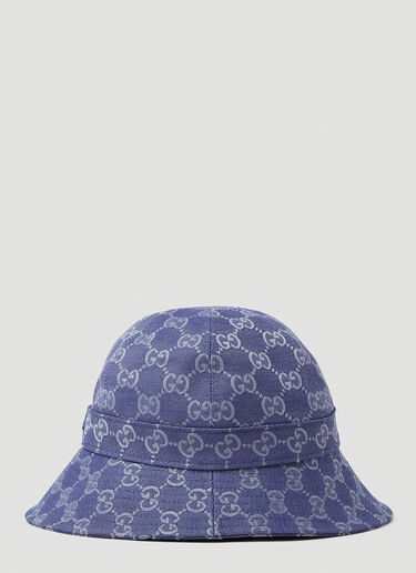 Gucci Women's GG Canvas Bucket Hat in Blue