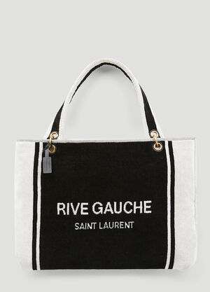 Courrèges Rive Gauche Towel Tote Bag Black cou0253004