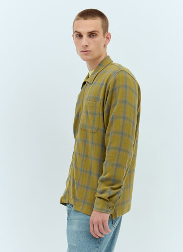 Stüssy Twisted Yarn Plaid Shirt Green sts0157006