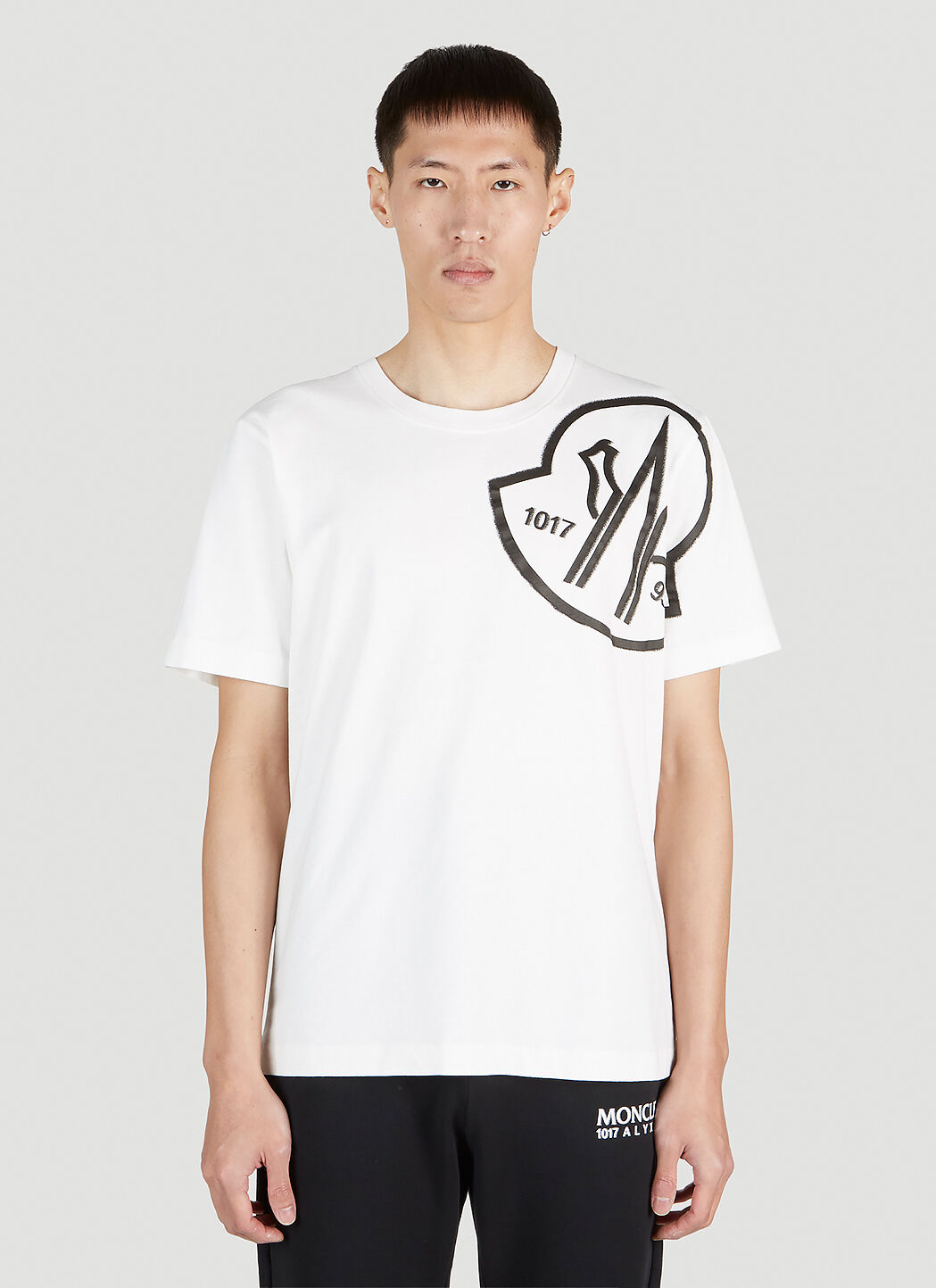 6 Moncler 1017 ALYX SM Logo Print T-Shirt in White | LN-CC®