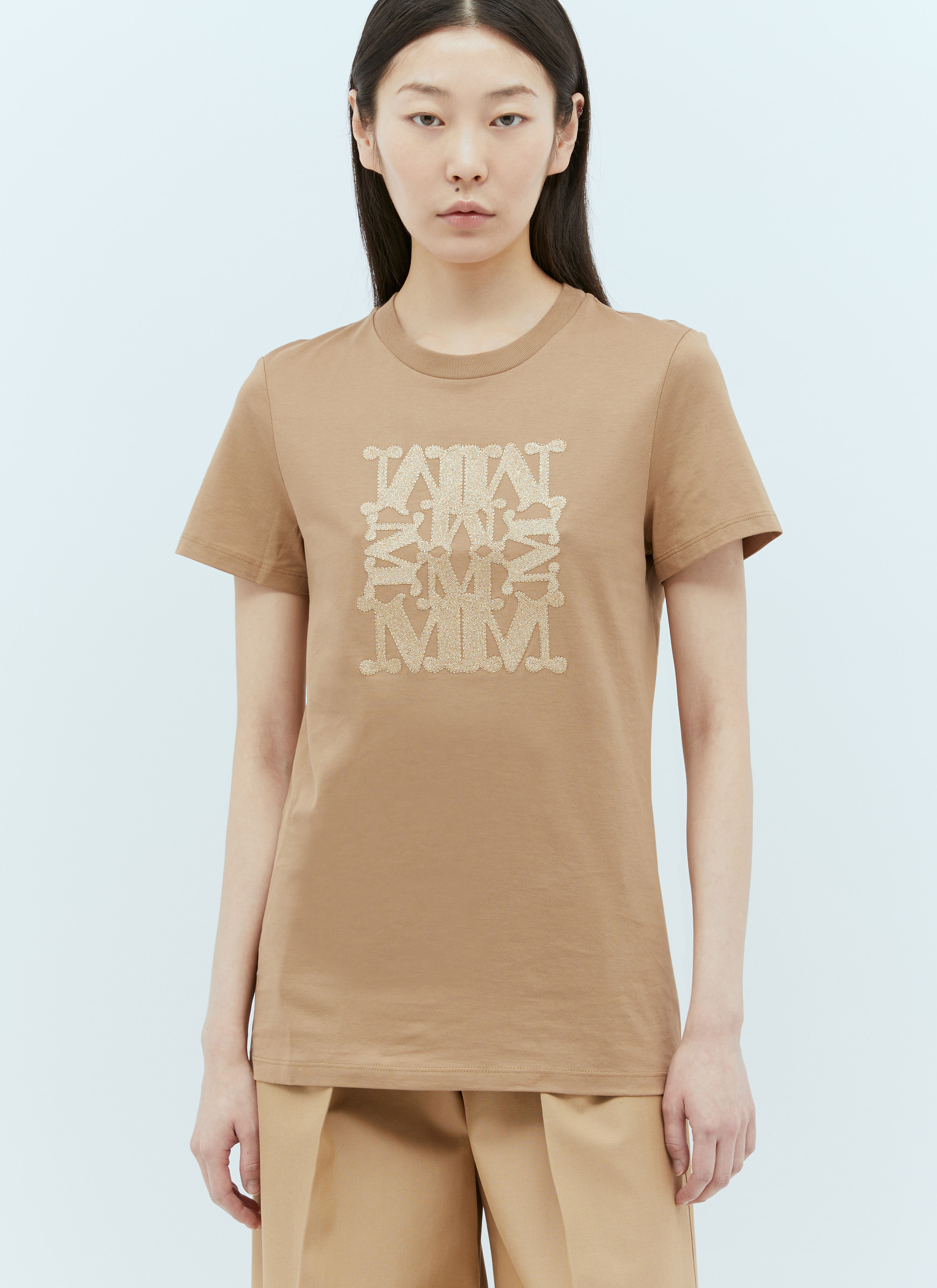 Kenzo グリッターロゴTシャツ パープル knz0252021