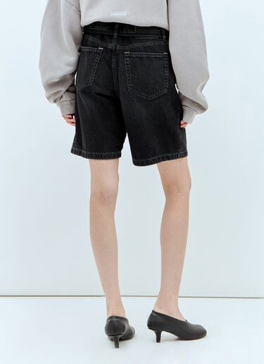 Acne Studios Loose-Fit Denim Shorts Black acn0257010