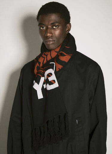 Y-3 JFA Logo Jacquard Scarf Black yjf0158014