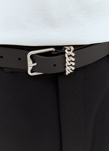 Burberry B-Buckle Chain-Loop Belt Black bur0157037