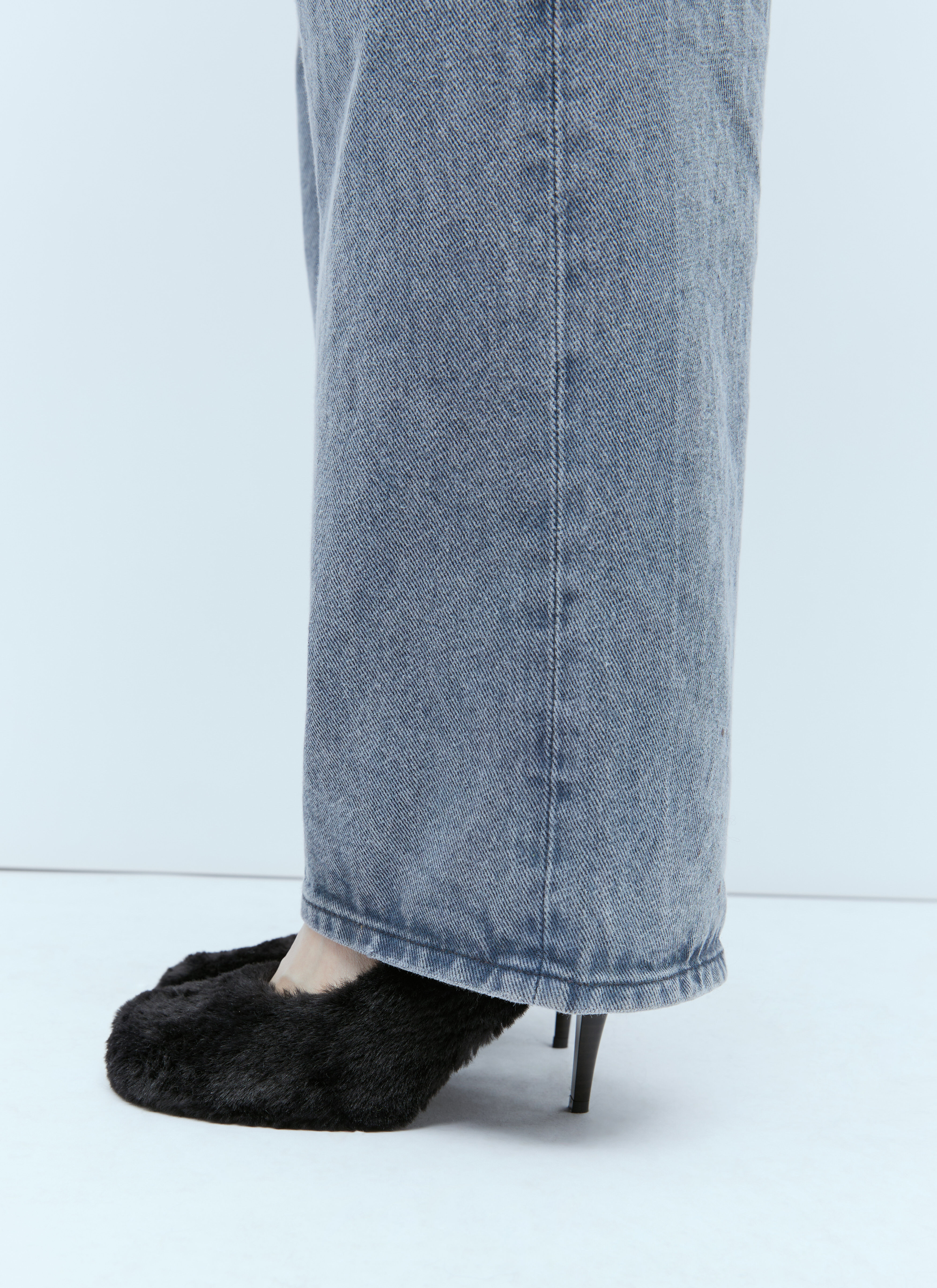 Women Fur High Heels Knee High Boots | Knee high boots, Heels, Boots