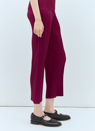 Pleats Please Issey Miyake Pleated Pants Burgundy plp0257010