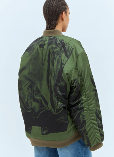 Jean Paul Gaultier Trompe L'Oeil Bomber Jacket Green jpg0357004