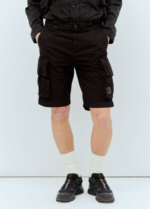 Jil Sander Twill Cargo Shorts Black jil0156005