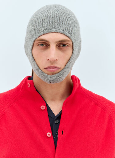 Jacquemus La Capuche Gros Grain Beanie Hat Grey jac0158023