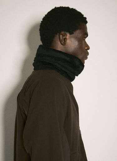 UNDERCOVER x Nonnative Logo Patch Velvet Scarf Black unn0155007