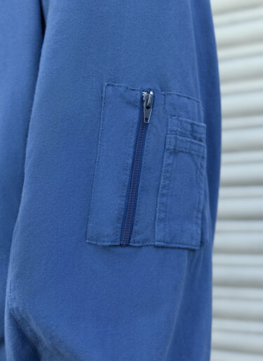 GREG ROSS リバーシブル タオル素材フード付きスウェットシャツ ブルー grr0157006