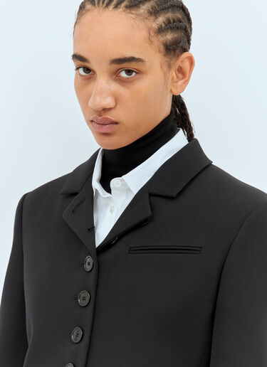 The Row Fletcher Wool Jacket Black row0258003