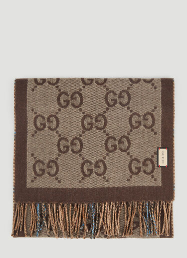 Gucci GG Reversible Scarf in Brown for Men