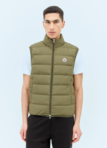 Moncler Contrin Down Gilet Green mon0157046