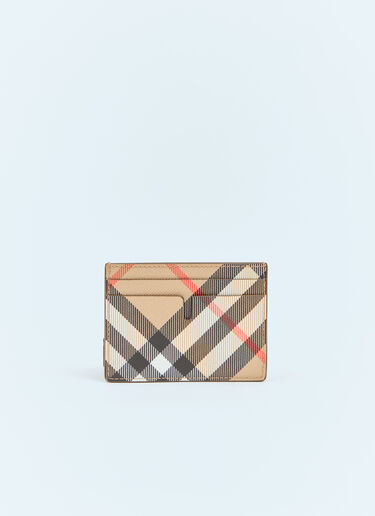 Burberry Check Cardholder Beige bur0157047