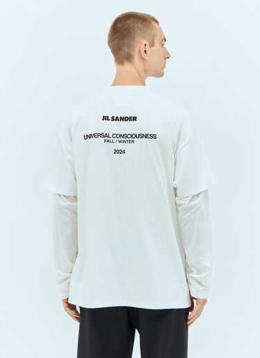 Jil Sander Layered T-Shirt Cream jil0157006