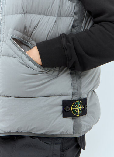 Stone Island Down Quilted Vest Grey sto0158017