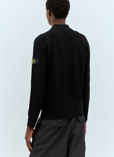 Stone Island 羊毛混纺毛衣  黑色 sto0158037