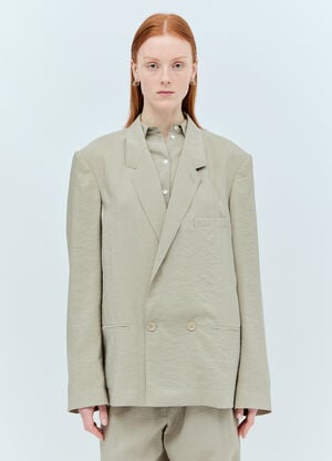 Gucci Double-Breasted Workwear Jacket Brown guc0257010